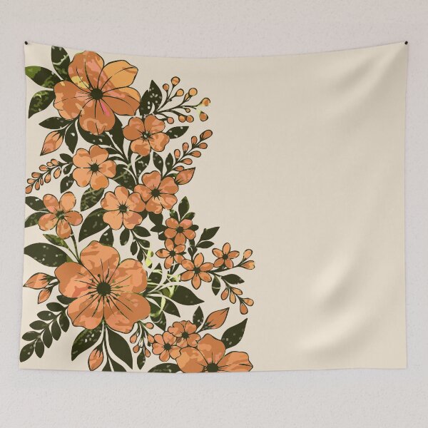 Item preview, Amber Blossom – Vintage Floral Stencil designed and sold by GAP90.
