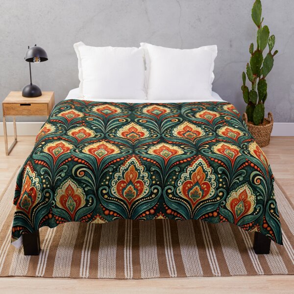 Item preview, Vertical Lotus Flame Columns in Gold and Teal designed and sold by Piotrek0001.