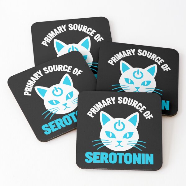 Item preview, Primary Source Of Serotonin Cat Power Button designed and sold by Becheer.
