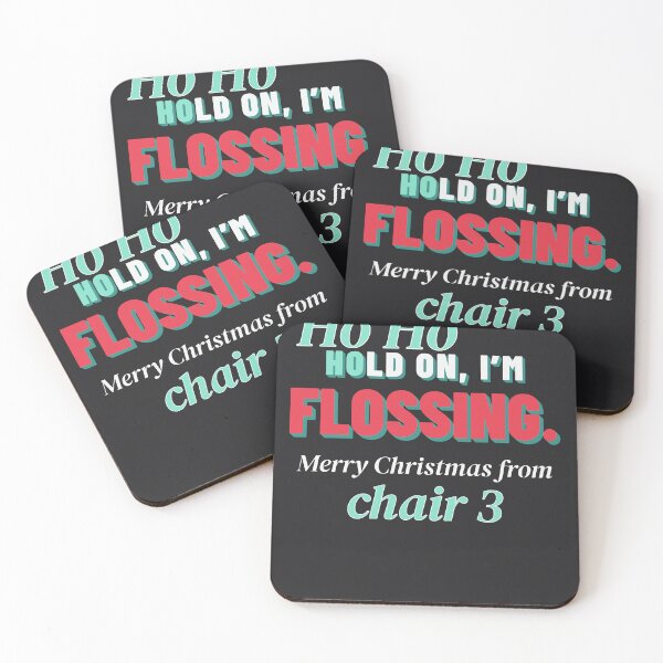 Item preview, Hold On I'm Flossing Funny Dental Hygienist Christmas Humor designed and sold by SickDesign.