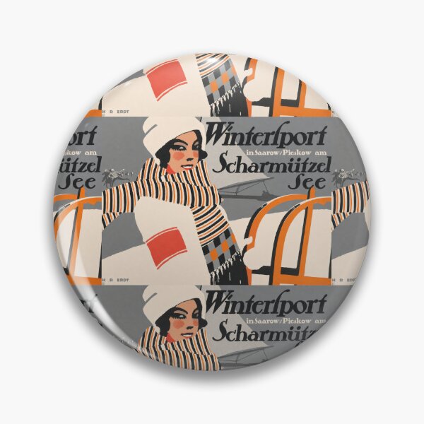 Item preview, Winter Sports Saarow Pieskow 1911 designed and sold by artofuniverse.