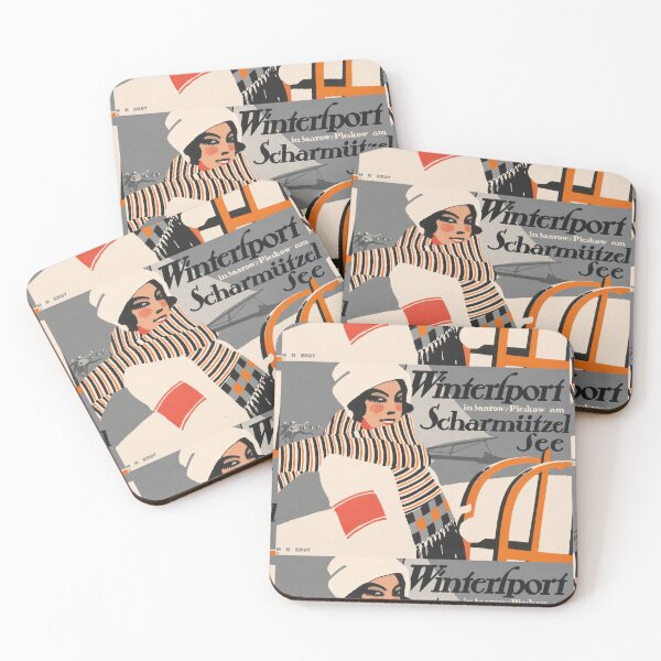 Item preview, Winter Sports Saarow Pieskow 1911 designed and sold by artofuniverse.