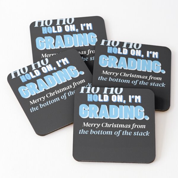 Item preview, Hold On I'm Grading Funny Teacher Christmas Holiday Humor designed and sold by SickDesign.
