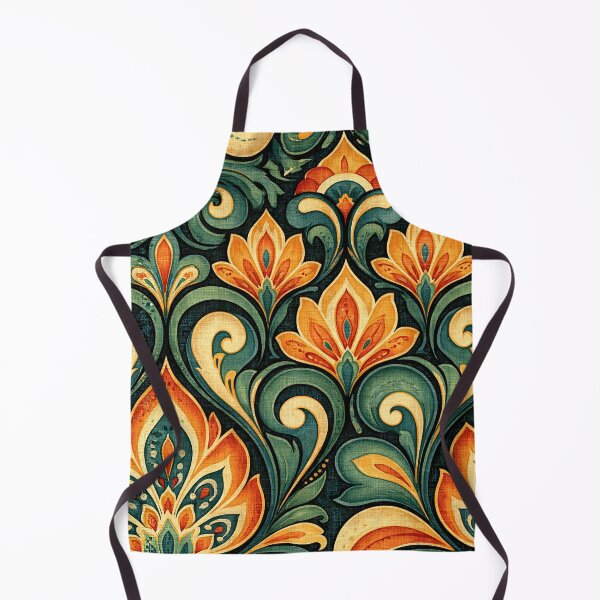 Item preview, Golden Yellow and Green Swirling Bloom Tile designed and sold by Piotrek0001.
