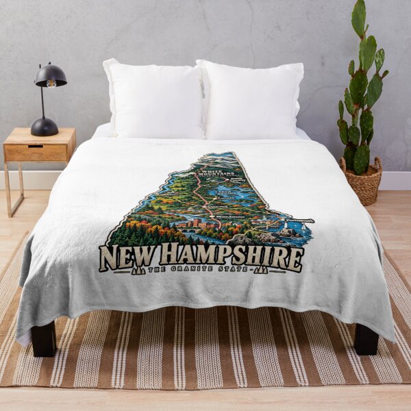 Item preview, Vintage New Hampshire Travel Souvenir Landmark Gift designed and sold by MichaeIRellov.