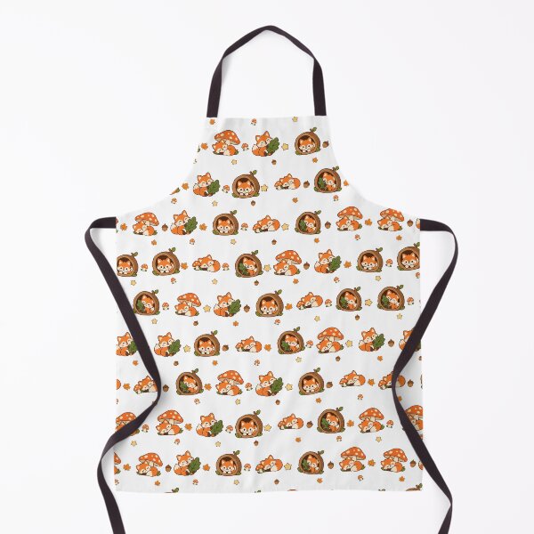 Item preview, Kawaii Fox Forest Friend Cute Seamless Pattern Print designed and sold by Inkworksbyshery.