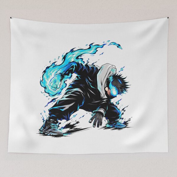Item preview, Blue Energy Aura Action Strike Anime Graphic designed and sold by Munib302.