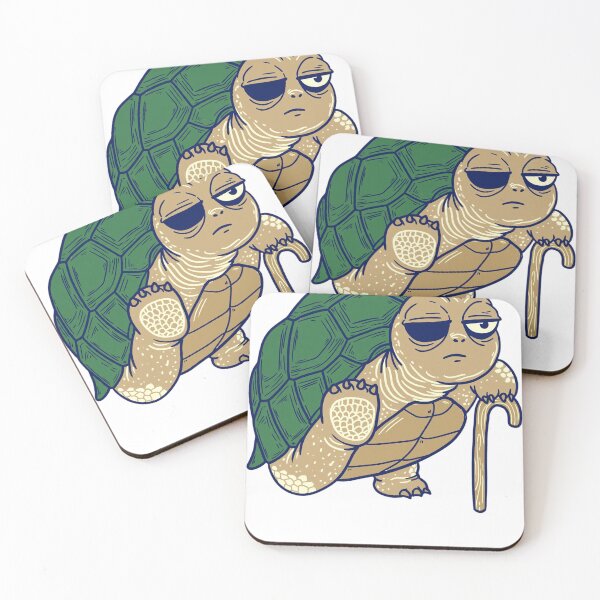 Item preview, Funny Tortoise Sticker — Still Here Old Tortoise Humor Decal designed and sold by ryleemaxwell.