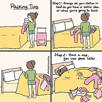 Artwork thumbnail, Packing Tips (comic) by wickedreasoning