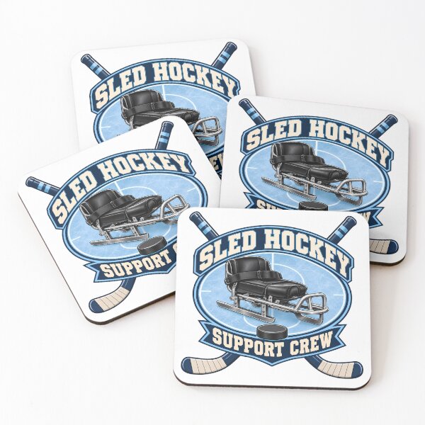 Item preview, Sled Hockey Support Crew Adaptive Ice Hockey Team Spirit designed and sold by Rtcraftani.