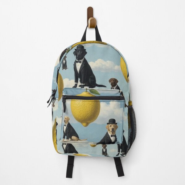 Item preview, Surreal Labradors – Pattern of Dogs with Bowler Hats and Lemons designed and sold by Goodthingstree.