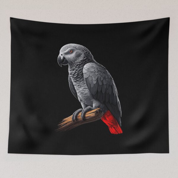 Item preview, African Grey Parrot Psittacus Bird (6) designed and sold by DistortedDemon.