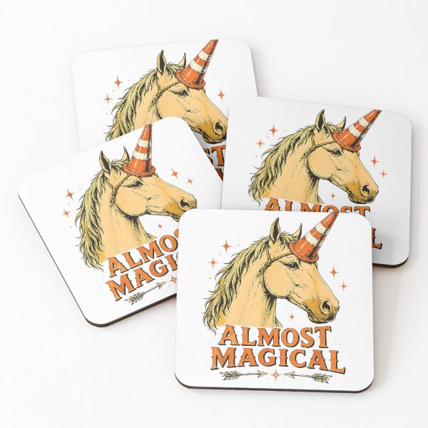 Item preview, Almost Magical Funny Horse Traffic Cone Unicorn  designed and sold by Brasovbit.