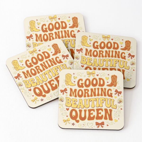 Item preview, Good Morning Beautiful Queen Retro Cowboy Bow Tee designed and sold by Yellowriversss.
