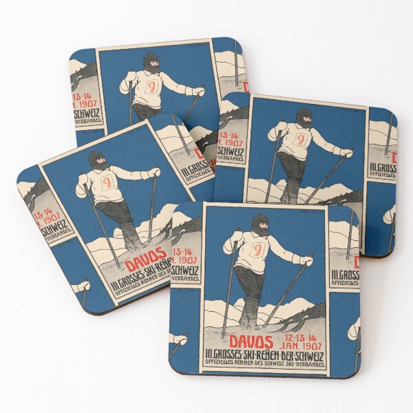 Item preview, Davos Swiss Ski Race 1907 designed and sold by artofuniverse.