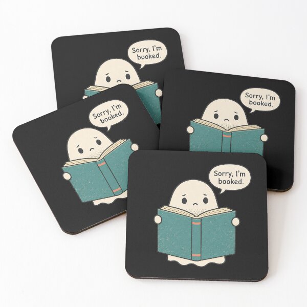 Item preview, Sorry, I’m Booked Cute Ghost Reading Funny Book Lover Gift designed and sold by DesignsDominus.