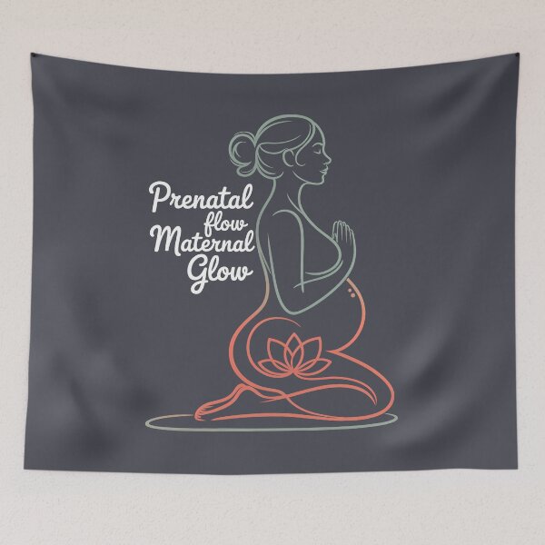 Item preview, Prenatal Flow Maternal Glow Coral Prayer Stem designed and sold by 108stillness.