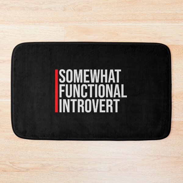 Item preview, Logotipo con cita divertida de un introvertido algo funcional designed and sold by shirt-o-mat.