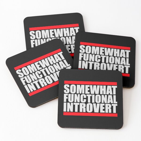 Item preview, Somewhat Functional Introvert Funny Quote Logo designed and sold by shirt-o-mat.