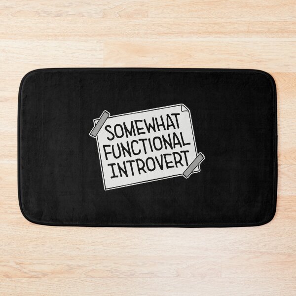 Item preview, Logotipo con cita divertida de un introvertido algo funcional designed and sold by shirt-o-mat.