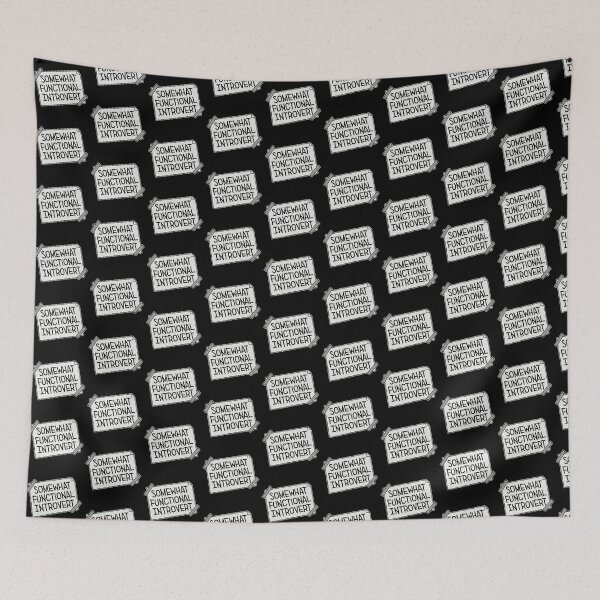 Item preview, Somewhat Functional Introvert Funny Quote Logo designed and sold by shirt-o-mat.