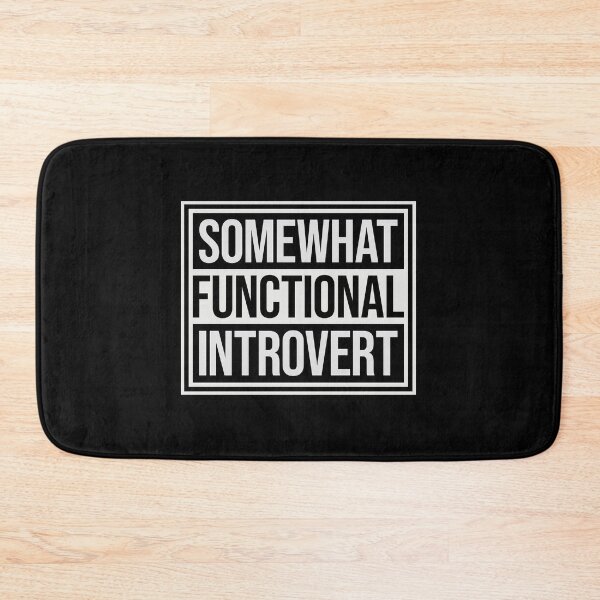 Item preview, Logotipo con cita divertida de un introvertido algo funcional designed and sold by shirt-o-mat.