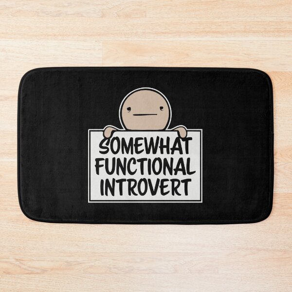Item preview, Logotipo con cita divertida de un introvertido algo funcional designed and sold by shirt-o-mat.