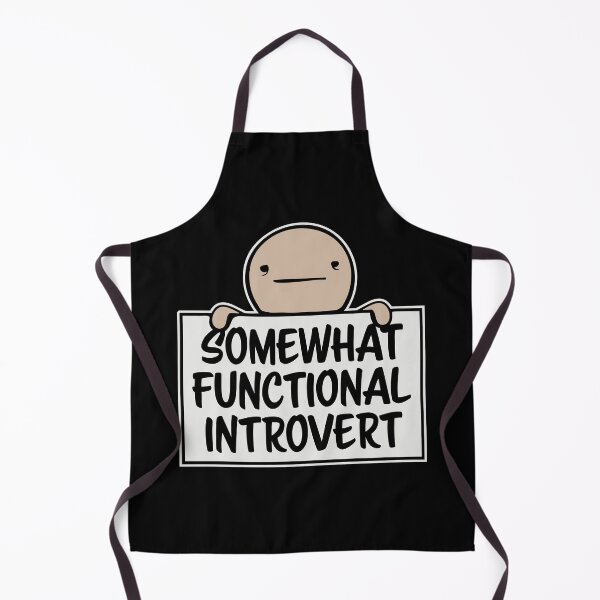 Item preview, Logotipo con cita divertida de un introvertido algo funcional designed and sold by shirt-o-mat.