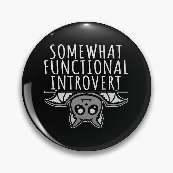 Item preview, Somewhat Functional Introvert Funny Cute Bat designed and sold by shirt-o-mat.