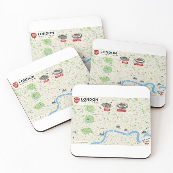 Item preview, Arsenal London Stadium Map – Highbury and Emirates Stadium  designed and sold by MDC-99.