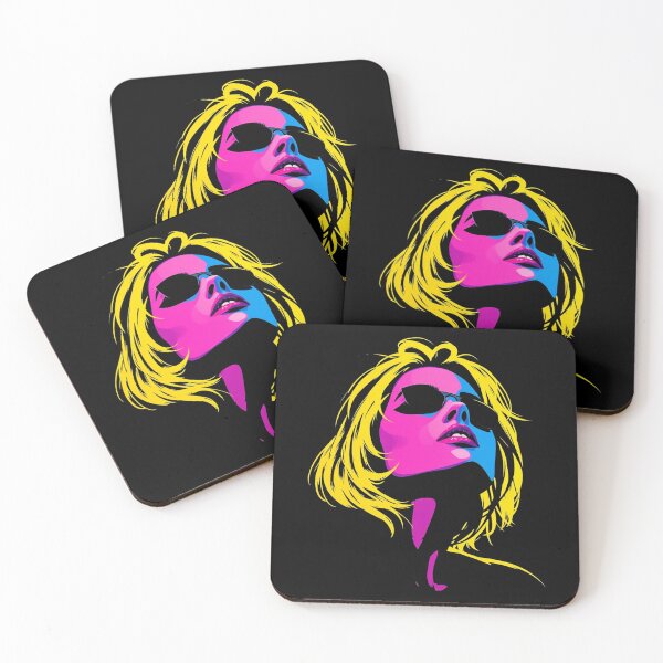 Item preview, 80s Retrowave Blonde Hair Silhouette Graphic designed and sold by ERODED SELF.