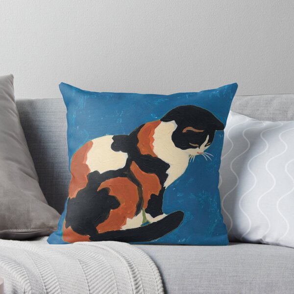 Item preview, Calico Cat Painting on Blue designed and sold by Fani*.