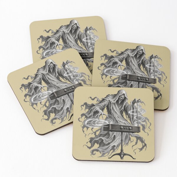 Item preview, Haunting Ghost Playing Theremin Gothic Horror Music Art designed and sold by Meandmyshop.
