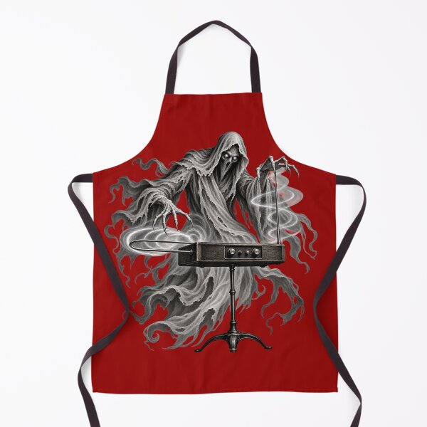 Item preview, Haunting Ghost Playing Theremin Gothic Horror Music Art designed and sold by Meandmyshop.
