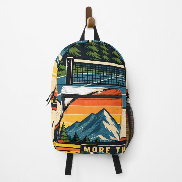Item preview, Retro Mountain Pickleball Outdoor Badge designed and sold by JAZZY-DESIGN.