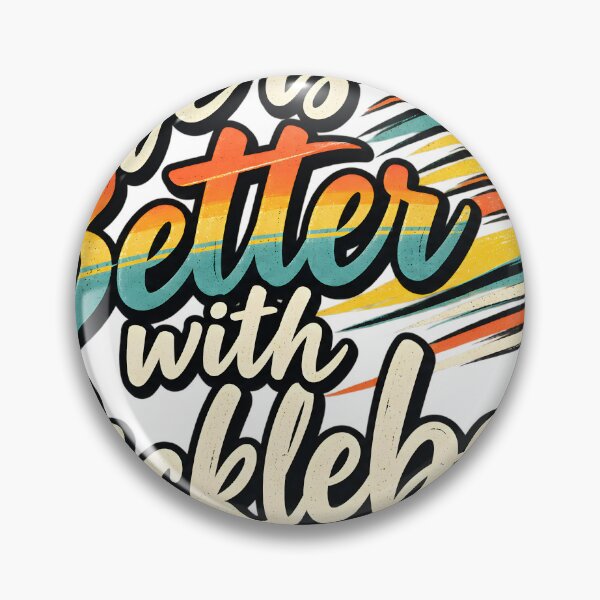 Item preview, Life Is Better With Pickleball Retro Lettering designed and sold by JAZZY-DESIGN.