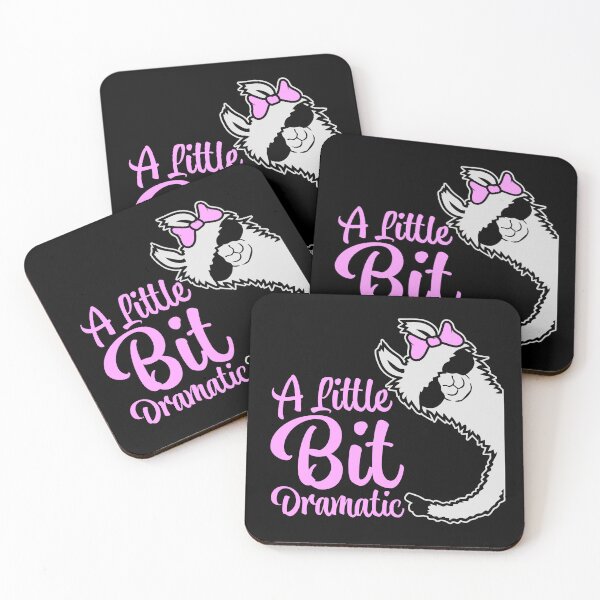 Item preview, A Little Bit Dramatic Drama Queen Cool Llama Girl designed and sold by shirt-o-mat.