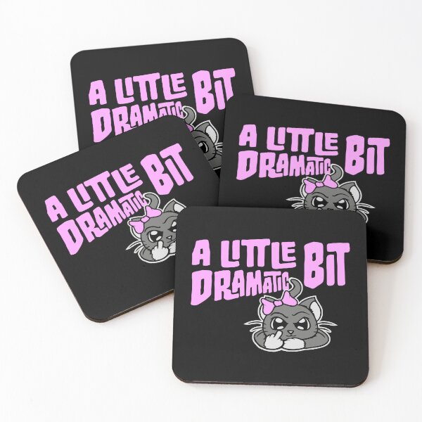Item preview, A Little Bit Dramatic Drama Queen Cute Cat Girl designed and sold by shirt-o-mat.