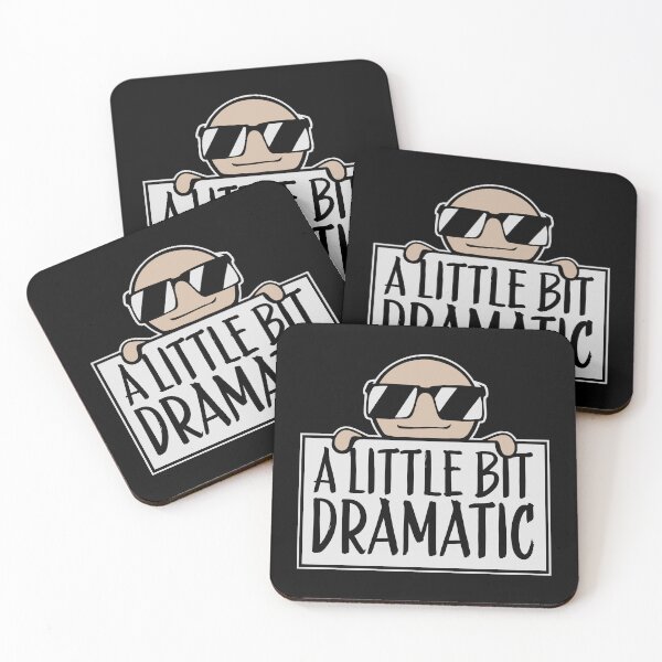 Item preview, A Little Bit Dramatic Drama Queen Quote Logo Text designed and sold by shirt-o-mat.