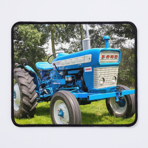 Item preview, 1967 Ford Super Dexta 3000 — Classic British Tractor, Grey & Blue designed and sold by Peter Kraaibeek Art Gallery.