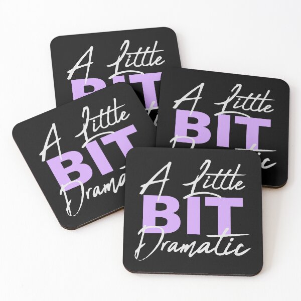 Item preview, A Little Bit Dramatic Drama Queen Quote Logo Text designed and sold by shirt-o-mat.