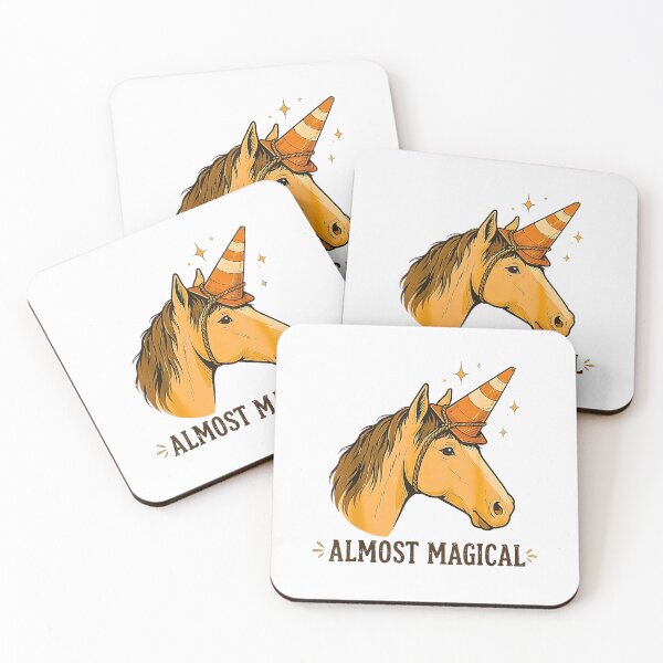 Item preview, Almost Magical Funny Horse Traffic Cone Unicorn  designed and sold by Brasovbit.