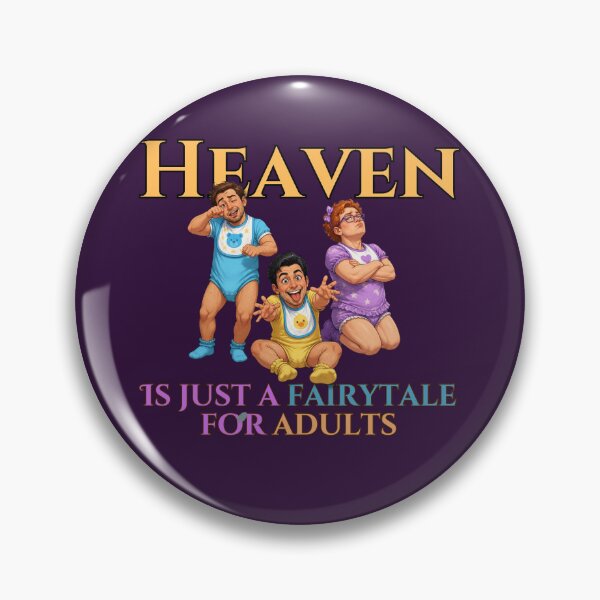 Item preview, Heaven Is Just a Fairytale for Adults – Atheist, Skeptic & Dark Philosophy Design designed and sold by Zachlogic.