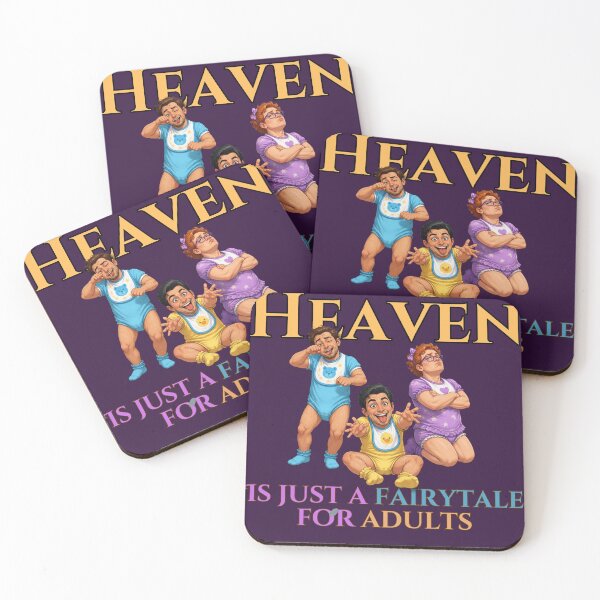 Item preview, Heaven Is Just a Fairytale for Adults – Atheist, Skeptic & Dark Philosophy Design designed and sold by Zachlogic.