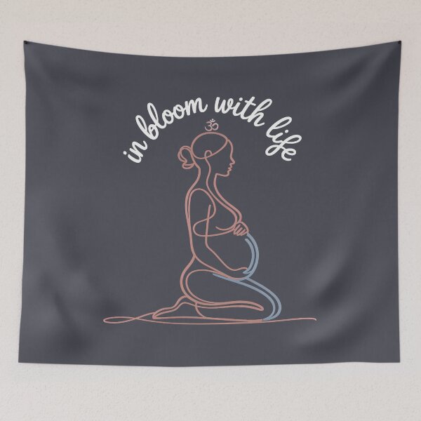 Item preview, In Bloom With Life Rose Blue Om Kneeling Piece designed and sold by 108stillness.