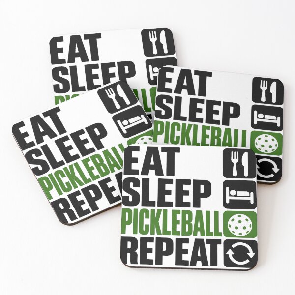 Item preview, Eat Sleep Pickleball Repeat Minimal Icons designed and sold by JAZZY-DESIGN.