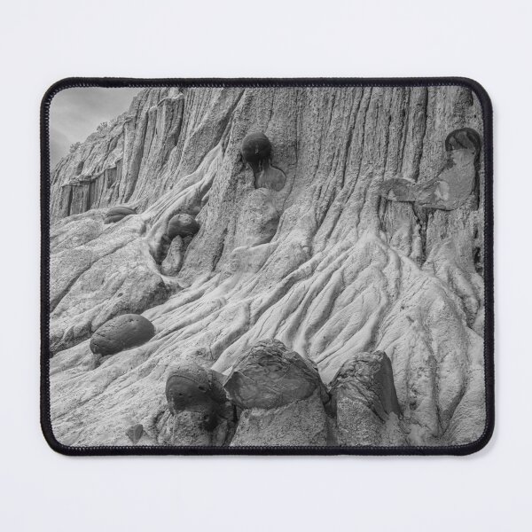 Item preview, Cannonball Concretions 2 Theodore Roosevelt National Park ND BW designed and sold by PhotoArt by Joan Carroll.