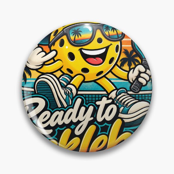 Item preview, Ready to Pickleball Retro Pickle Character designed and sold by JAZZY-DESIGN.