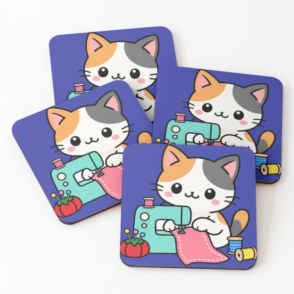 Item preview, Cute cat sewing designed and sold by Alaa-love-art.
