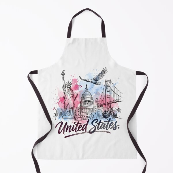 Item preview, Statue of Liberty and Golden Gate Watercolor designed and sold by EdwinkOne.